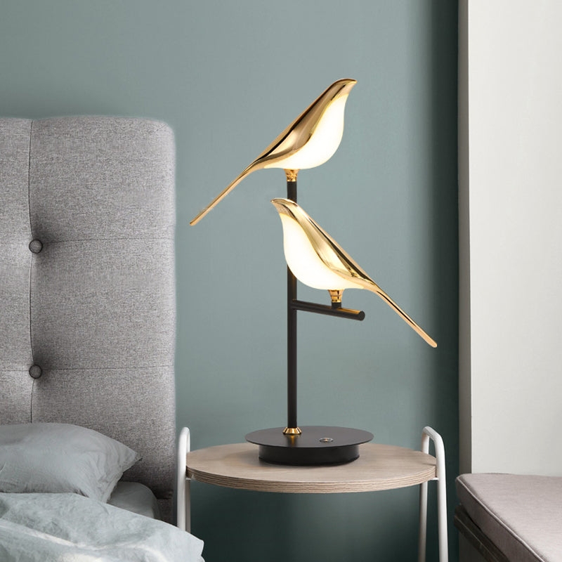 Table Lamp Matte Black Mushroom Silhouette Dome Shade Mid-Century Modern
