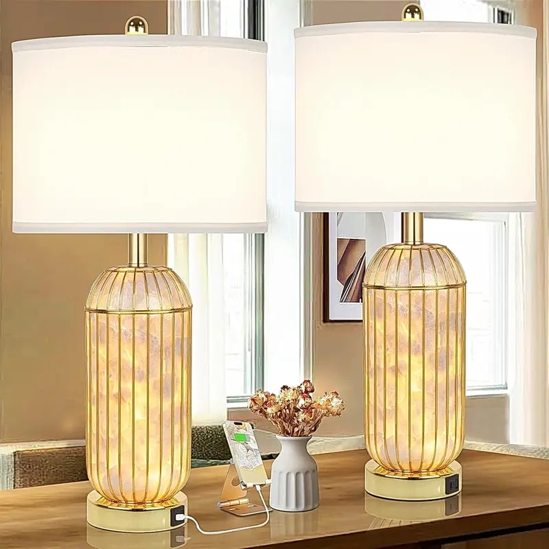 Table Lamp Mushroom Silhouette Polished Chrome Domed Shade Retro