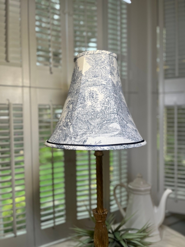 Table Lamp Ornate Pedestal Base Distressed Cream Pleated Shade