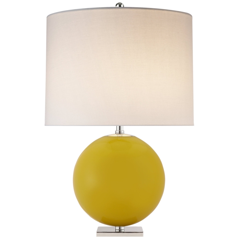 Table Lamp: Stacked Gourd Base with Gold Accents. Contemporary Accent.