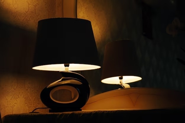 Table Lamp: Warm Ambient Glow for Moody Living Room