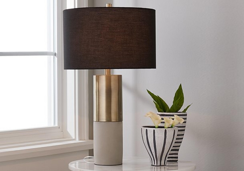 Table Lamp White Ceramic Ginger Jar Base Pleated Shade Traditional