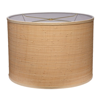 Tapered Drum Lamp Shade, Woven Raffia Natural Fiber, Coastal Bohemian