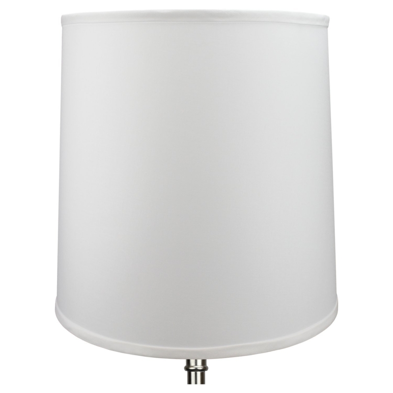 Tapered Drum Shade, Clean Rolled Edges, Spider Fitter