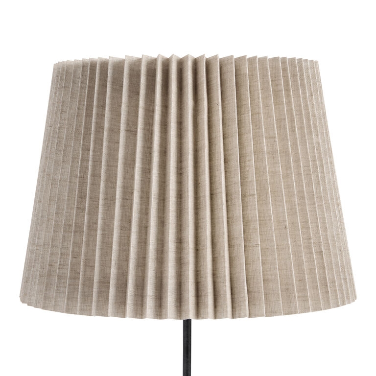 Tapered Lamp Shade, Knife Pleats Traditional Classic Pleated Style