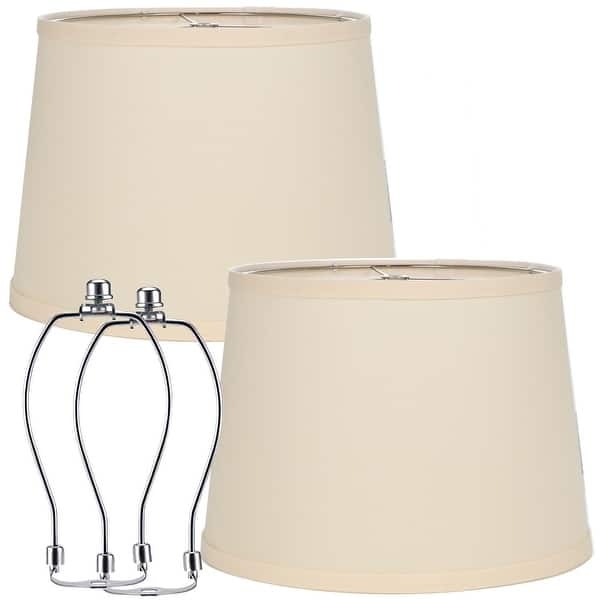 Tapered Lamp Shade, Natural Finish Linen, Empire Shape