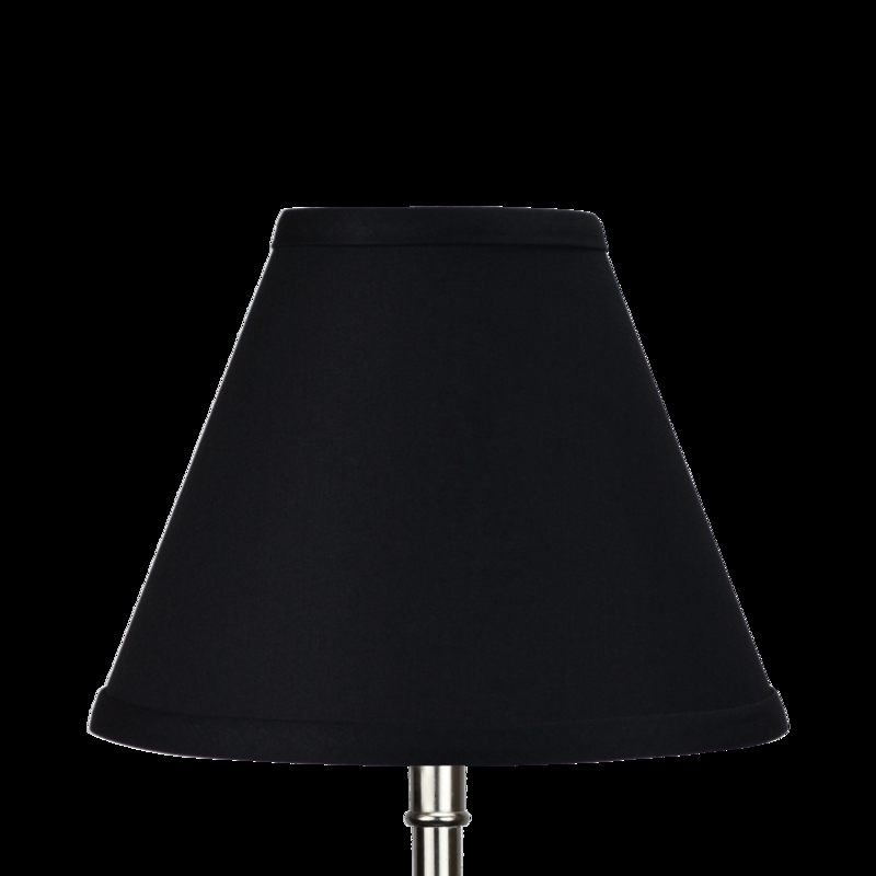 Tapered Lampshade, Matte Fabric-Like Material, Bulb Clip Attachment, Minimalist.