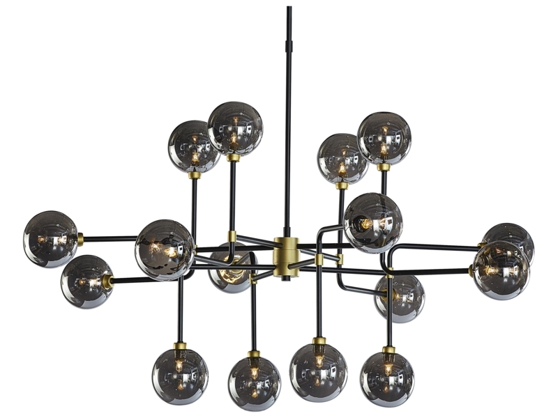 Textured Glass Panel Chandelier, Circular Tier Silhouette, Bronze.