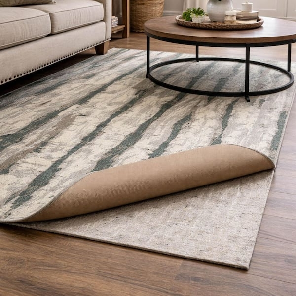 Thick Profile Rug Pad Two Layer Felt Cushioned Underlayment