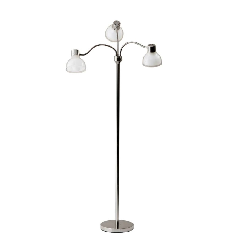 Tiered Bowl Shade Lighting on Industrial Tree Floor Lamp