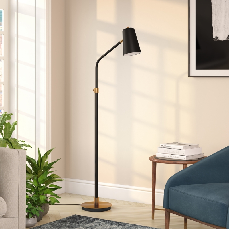 Tree Floor Lamp Industrial Three Light Design with Marble Base