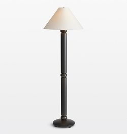Trio of Oil-Rubbed Bronze Floor Lamps, Varied Silhouettes