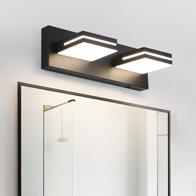 Vanity Light Ultra Slim Bar Matte Black Integrated LED