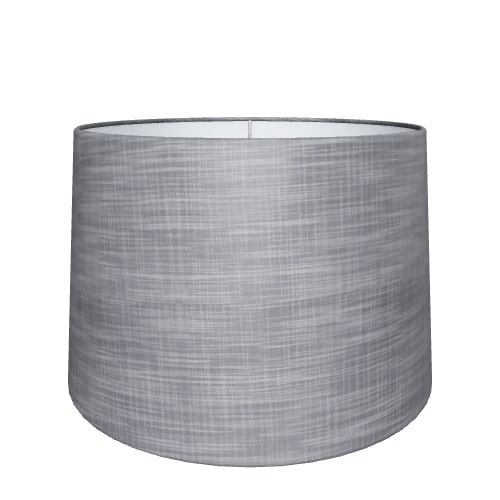 Versatile Drum Lamp Shade in Woven Light neutral Fabric