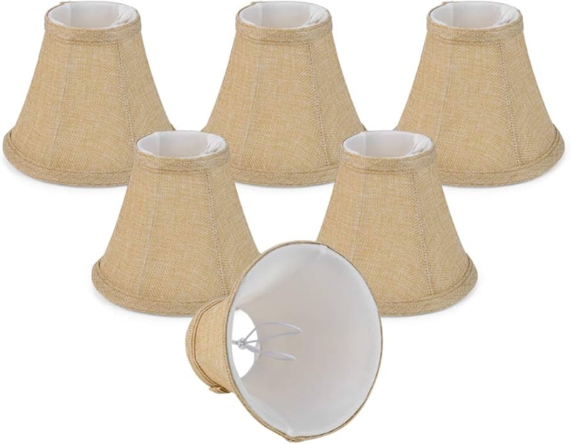 Vintage Style Cream Lamp Shade with Slubby Woven Texture
