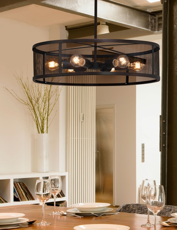 Wall Sconce, Backlit Textured Panel, Matte Black Frame, Modern Industrial