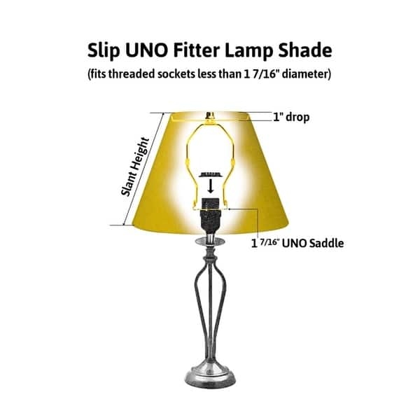 White Linen Shallow Drum Lamp Shade Uno Fitter Modern