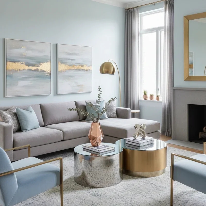 16 Light Blue and Grey Living Room Ideas for Modern Homes
