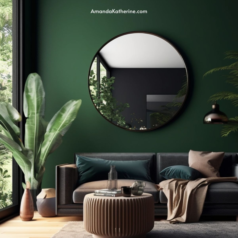 25 Alluring Green Accent Wall Ideas - Amanda Katherine Interiors