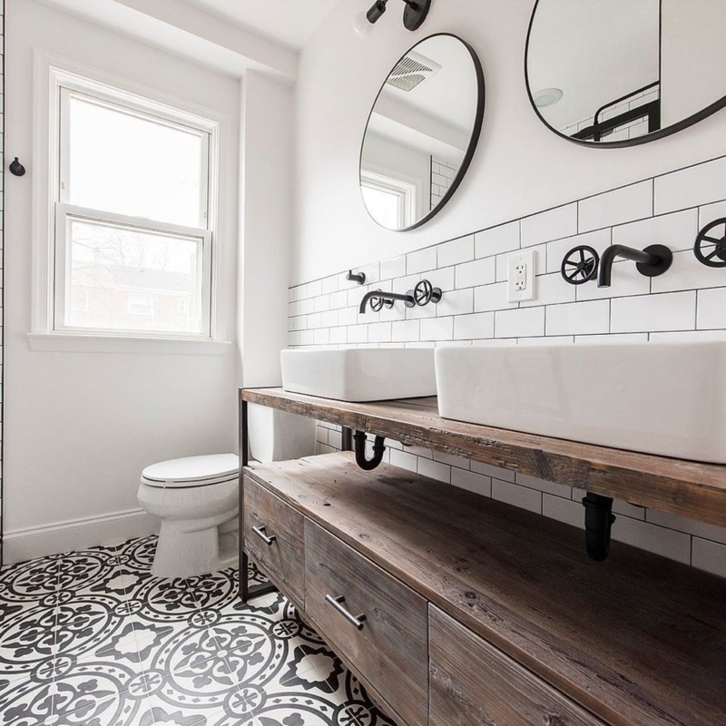 32 Industrial Bathroom Ideas - Raw, Organic & Able To Be Dressed Up | Foter