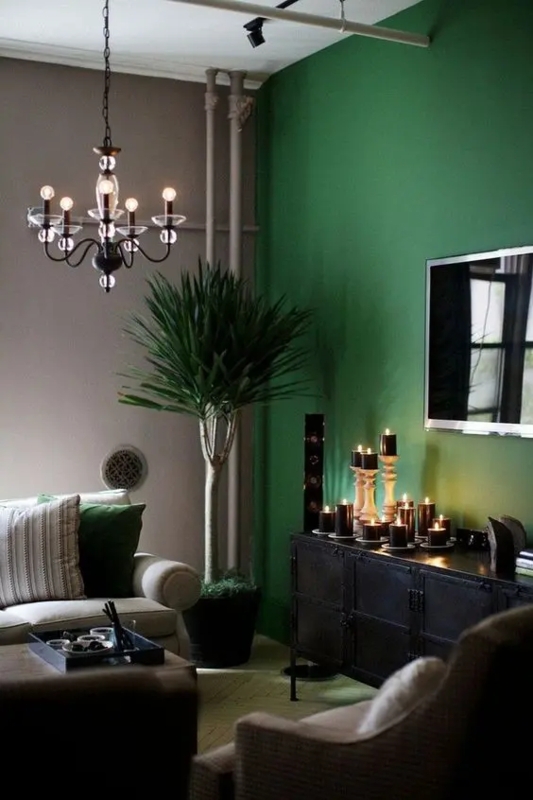 33 Cool Green Accent Walls For Your Home - Shelterness