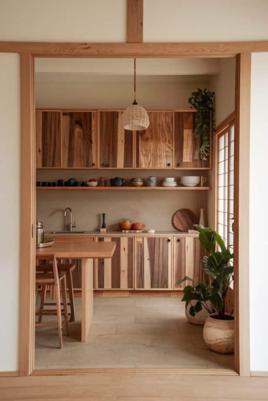 35 Japandi Kitchen Ideas for a Harmonious, Functional Space