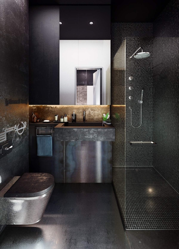 51 Industrial Style Bathrooms Plus Ideas & Accessories You Can Copy From  Them