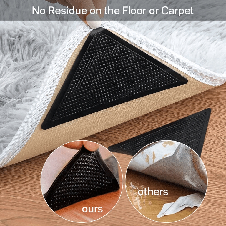 Anti Curling Rug Gripper L Shaped Pads Prevent Sliding