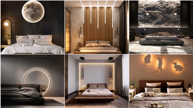 Architectural Wall Light Integrated LED Backlit Textured 3D Geometric
