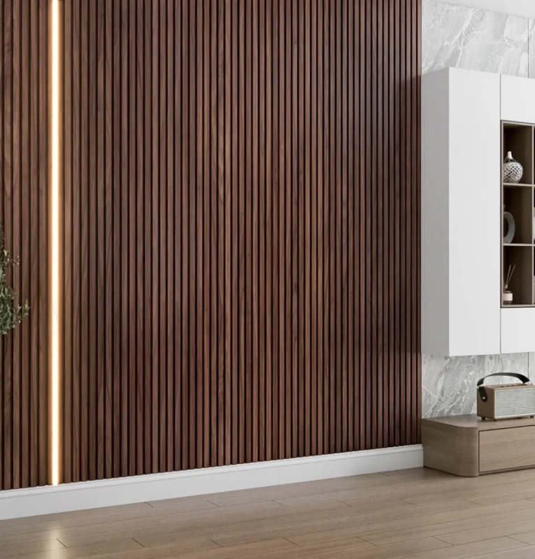 Architectural Wall Paneling Vertical Wood Slat Design