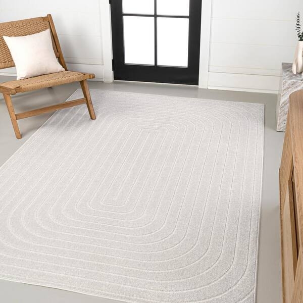 Area Rug Arch Stripe, Minimalist Arch Stripe Carpet