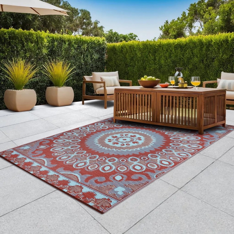Area Rug Black Off-White Large Scale Medallion Flatweave Farmhouse
