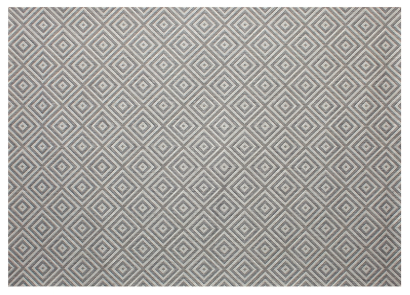 Area Rug: Distressed Geometric Trellis, Neutral Outdoor Patio Rug