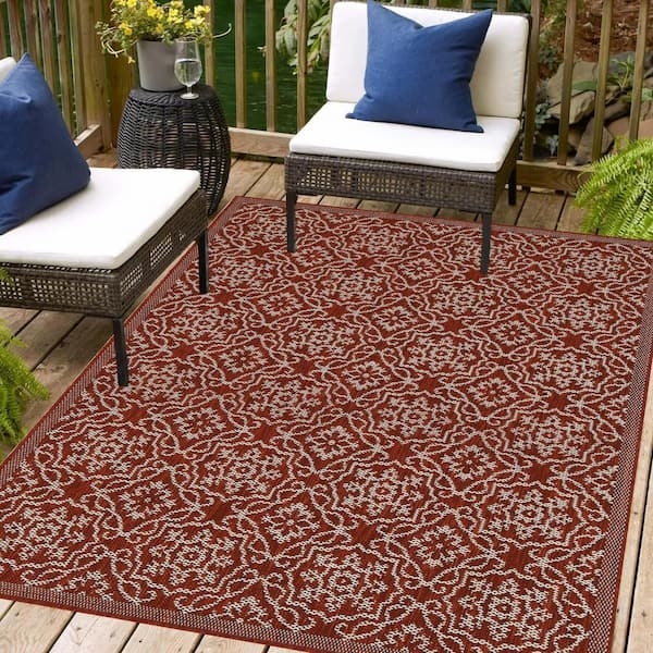 Area Rug Distressed Traditional Pattern Faded Finish Transitional Rug