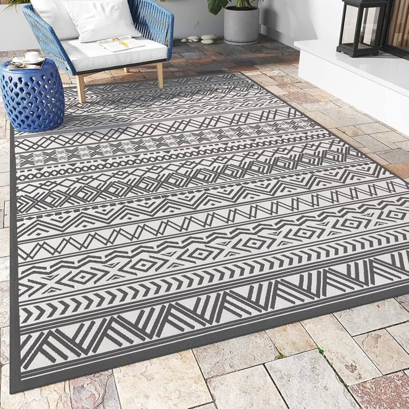 Area Rug, Flatweave Textured Geometric Diamond Pattern, Light Gray
