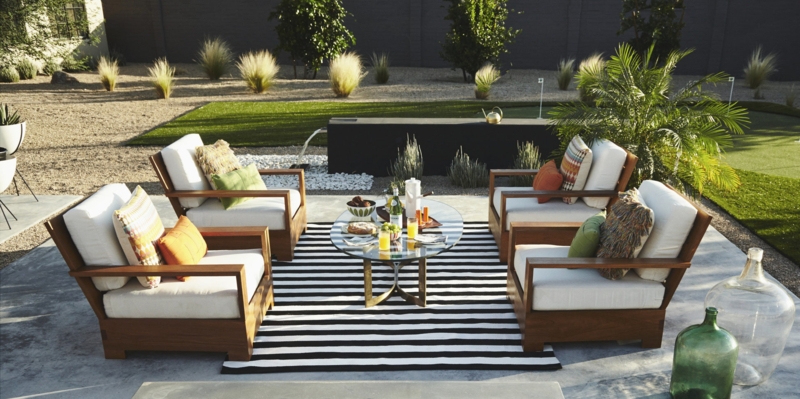 Area Rug Geometric Floral Pattern Black and White Coastal Deck Decor