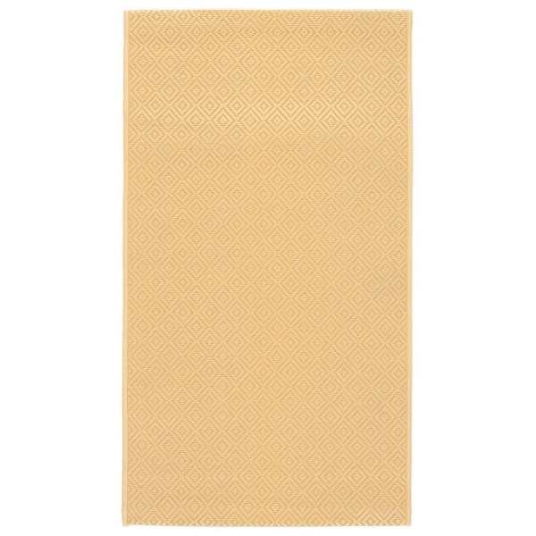 Area Rug Gold On Gold Ikat Geometric Flatweave Tonal Pattern