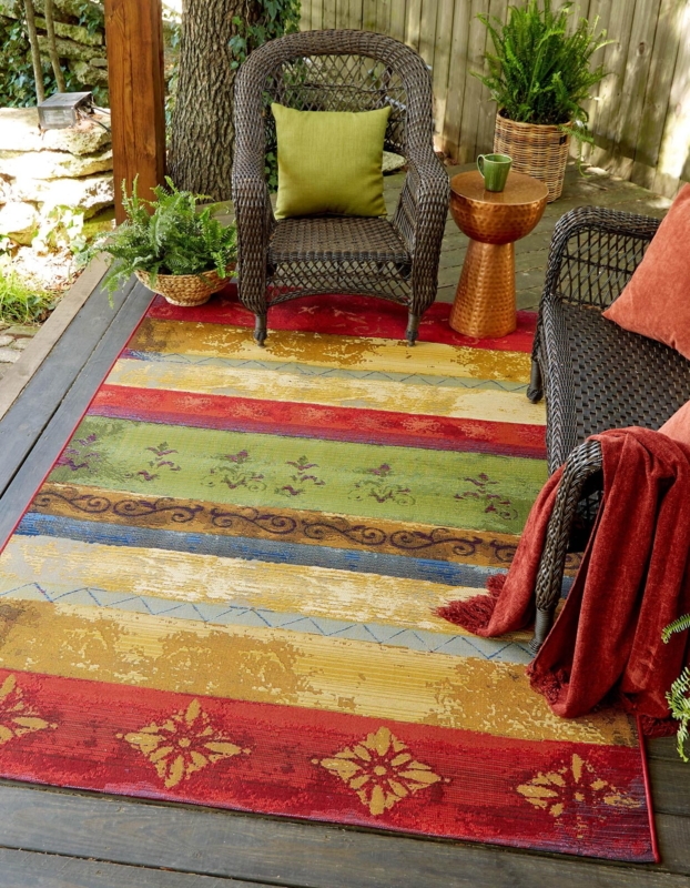 Area Rug Gold Traditional Oriental Pattern Medallion Classic Style