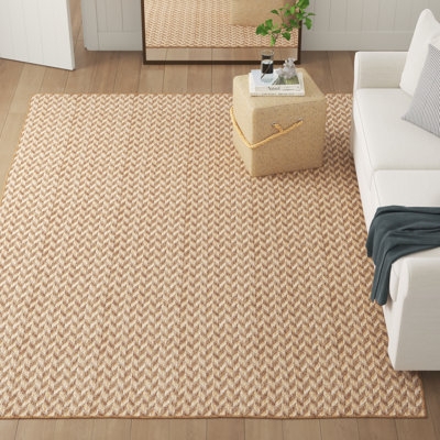 Area Rug Herringbone Pattern Indoor Outdoor Flatweave
