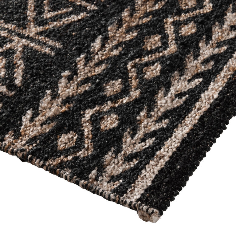 Area Rug High Contrast Pattern Indoor Outdoor Low Pile