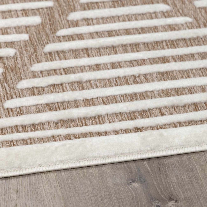 Area Rug: High-Low Pile Geometric Diamond Pattern Minimalist