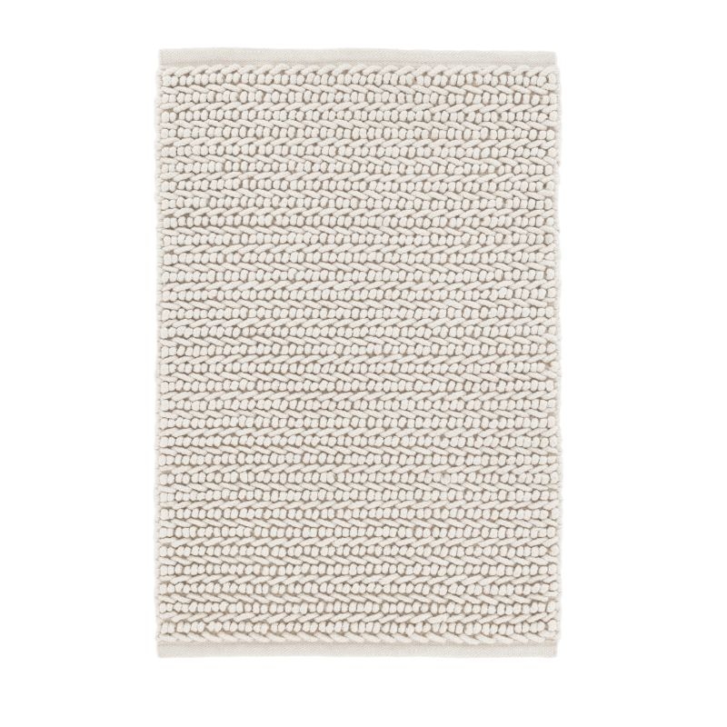 Area Rug Ivory Trellis Diamond Pattern Low Pile Coastal Living Room
