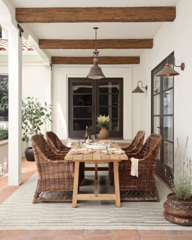 Area Rug Linear Geometric Pattern Textured Surface Coastal Modern