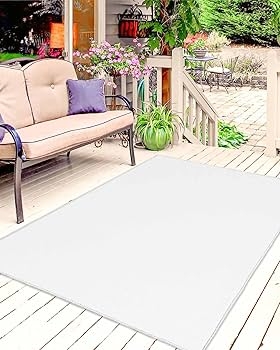 Area Rug Low Pile Solid White Hardwood Floors Scandinavian Style