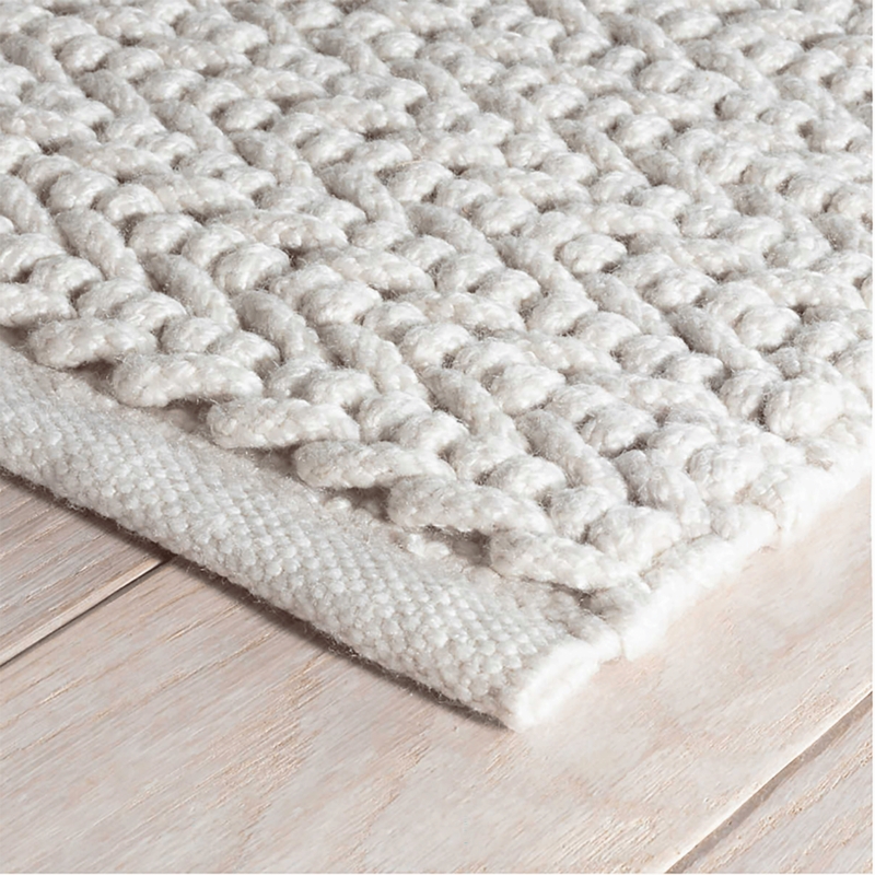 Area Rug Raised Geometric Weave Flatweave Durable Indoor Outdoor