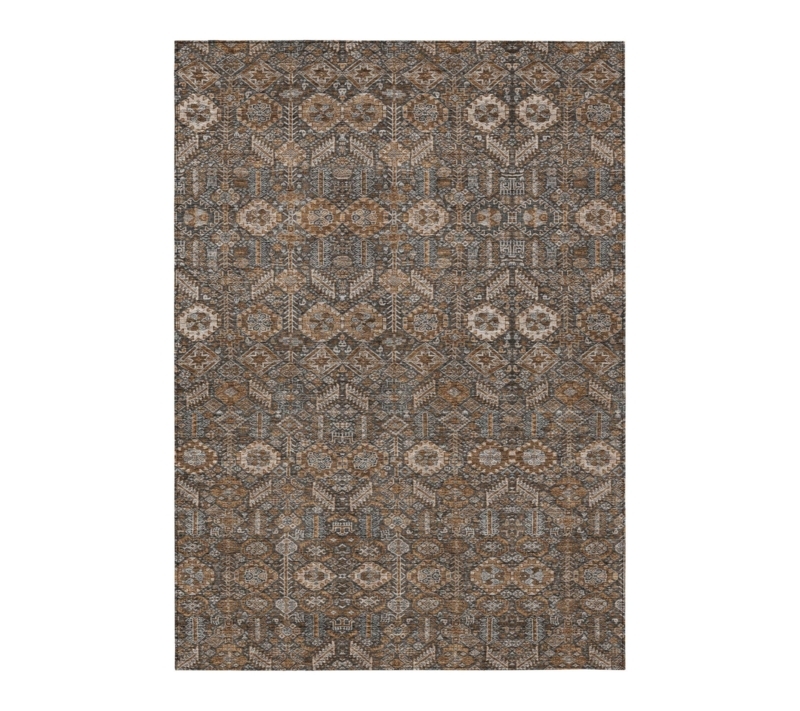 Area Rug Rectangular Tribal Pattern Chocolate Brown Tribal Rug