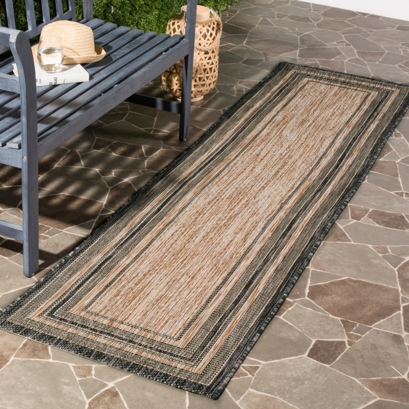 Area Rug Runner: Beige Quatrefoil Trellis Pattern Transitional Flatweave
