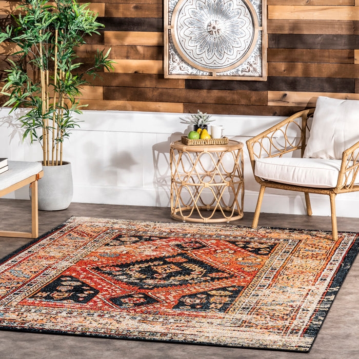 Area Rug: Silhouetted Botanicals, Monochromatic Palette, Gray Patio Decor