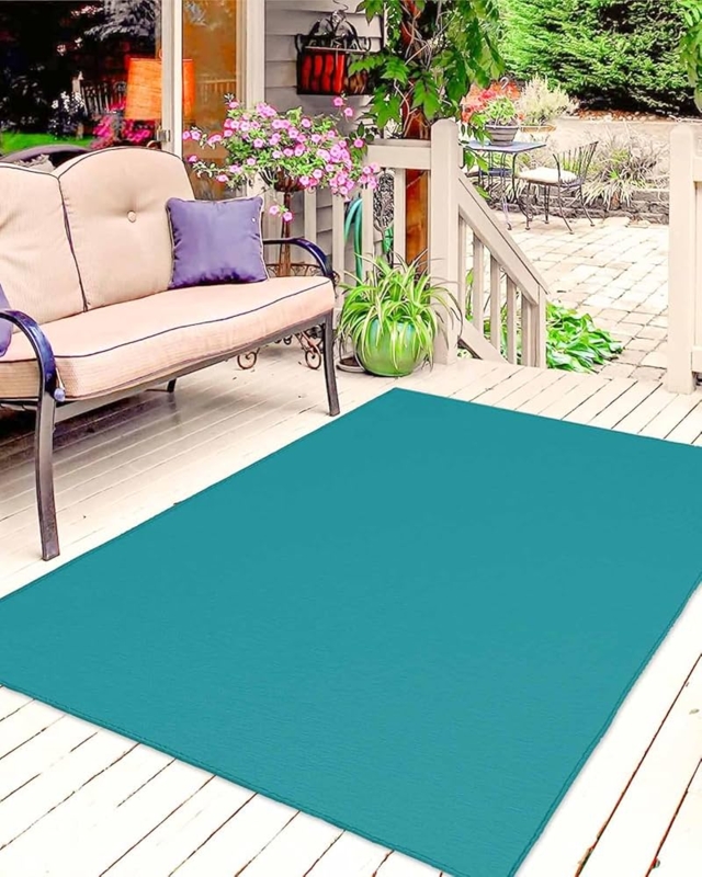 Area Rug, Vibrant Moroccan Trellis Pattern, Low Pile