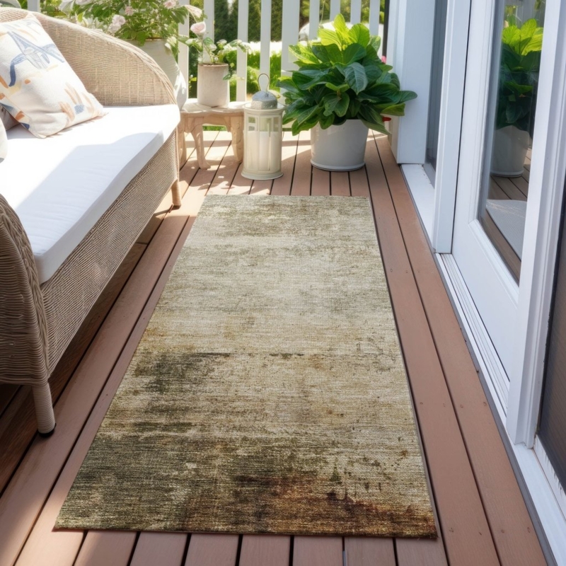 Area Rug Woven Pebbled Texture Flatweave Bound Edge Minimalist